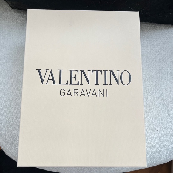 Valentino V Logo Perforated Black and Gold Women's Shoes sz 39 - Picture 6 of 12